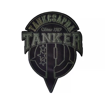 TANKER nagy felvarró - sötétzöld