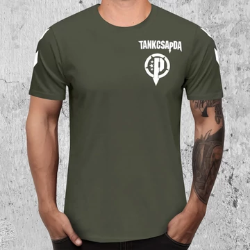 Lukács X Hummel póló - zöld/khaki - uniszex