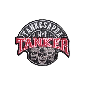 TANKER felvarró - piros - 8,5 x 10 cm