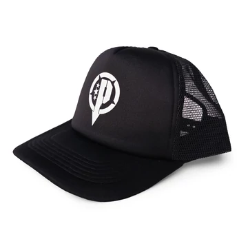 Baseball Sapka P logós - Trucker -  fekete / fehér logóval 