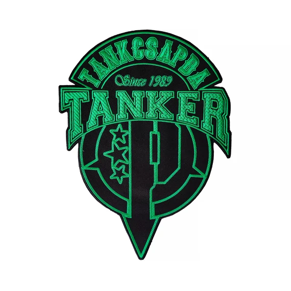 TANKER nagy felvarró - világoszöld