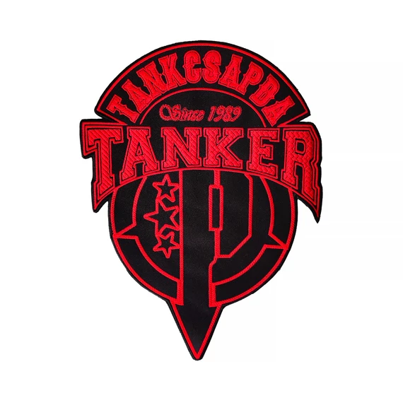 TANKER nagy felvarró - piros