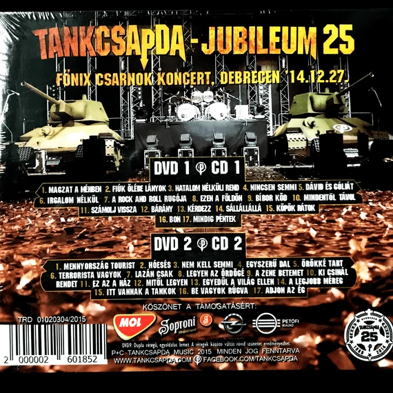 Tankcsapda - Jubileum 25 - 2DVD+2CD