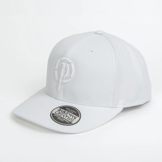 Baseball sapka - fehér alapon fehér logó - gyerek