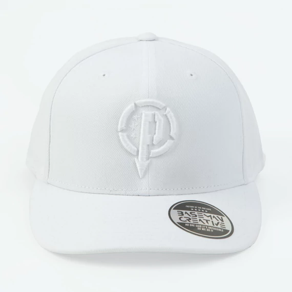 Baseball sapka - fehér alapon fehér logó - gyerek