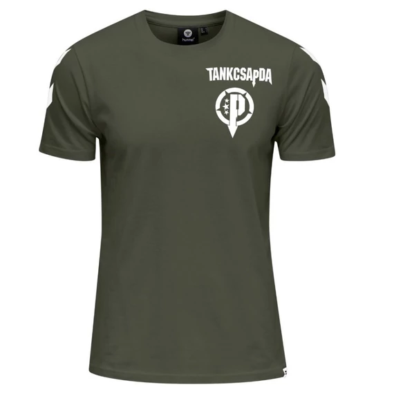 Lukács X Hummel póló - zöld/khaki - uniszex