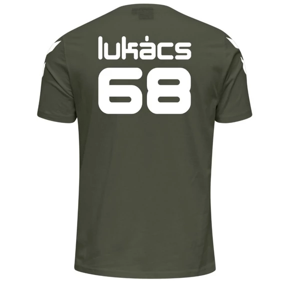 Lukács X Hummel póló - zöld/khaki - uniszex