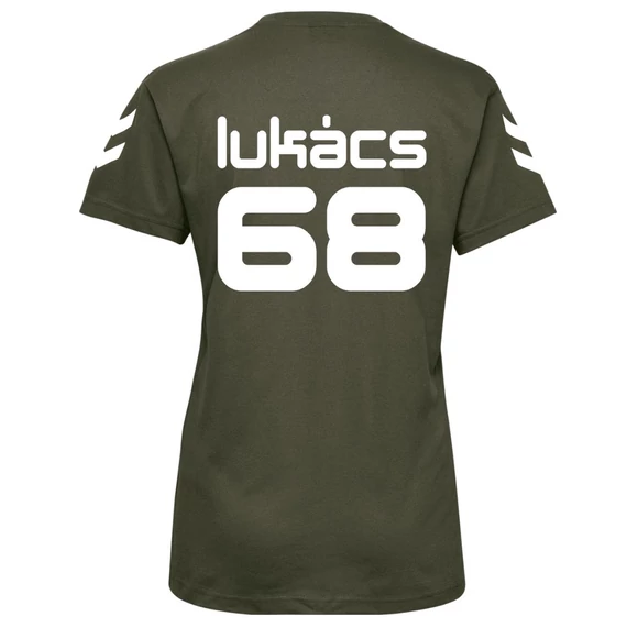 Lukács X Hummel póló - zöld/khaki - uniszex