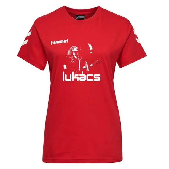 Lukács X Hummel póló - piros - női