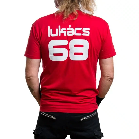 Lukács X Hummel póló - piros - női
