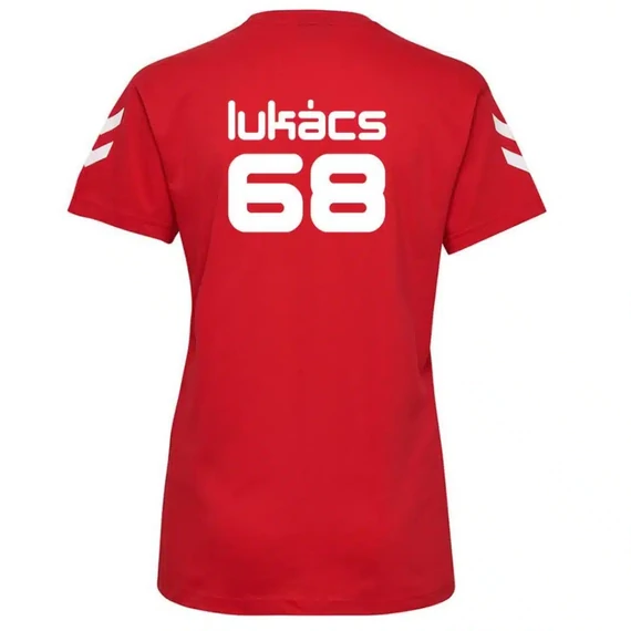 Lukács X Hummel póló - piros - női