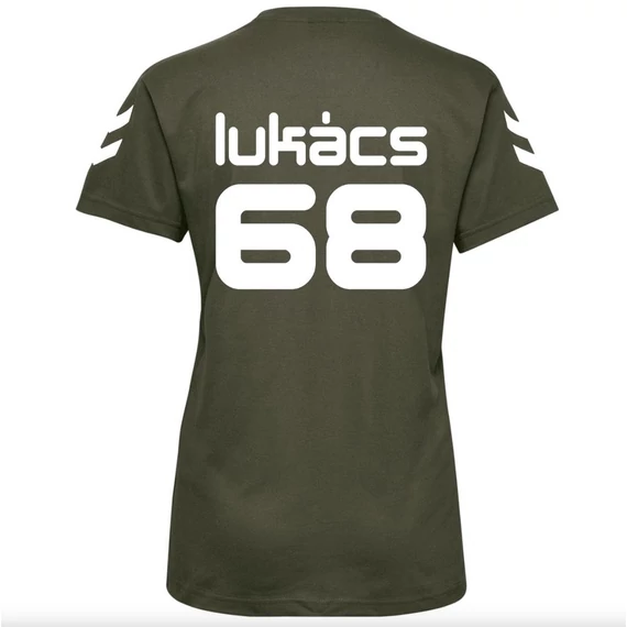 Lukács X Hummel póló - zöld/khaki - uniszex