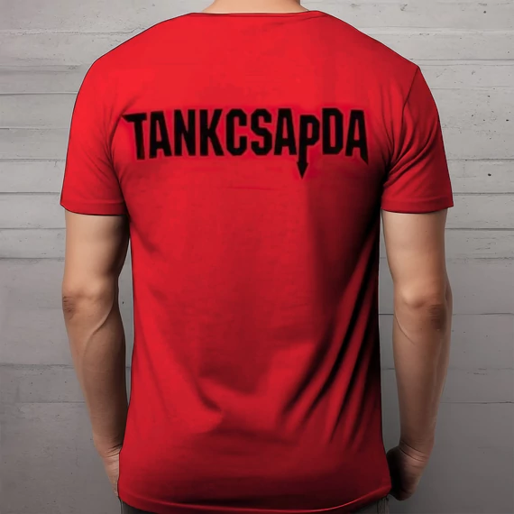 Piros póló Tankcsapda logóval - férfi