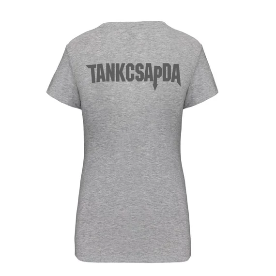 Szürke póló Tankcsapda logóval - női