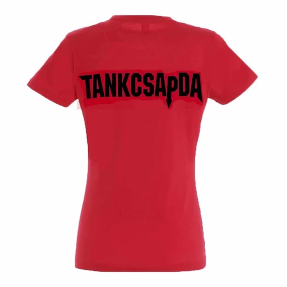 Piros póló Tankcsapda logóval - női