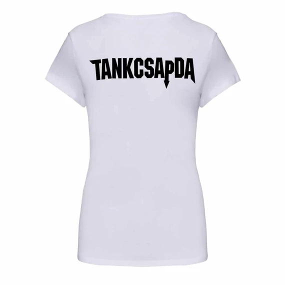 Fehér póló Tankcsapda logóval - női