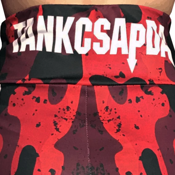 Leggings - piros terepmintás - női