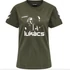 Lukács X Hummel póló - zöld/khaki - uniszex