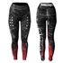 Leggings - piros szegecses - női